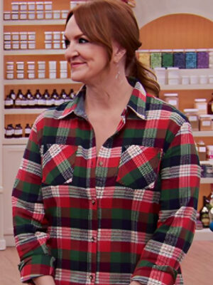 Christmas Cookie Challenge S08 Ree Drummond Plaid Cotton Shirt