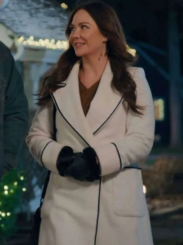 Christmas on the Ranch 2024 Jade Harlow White Wool Coat