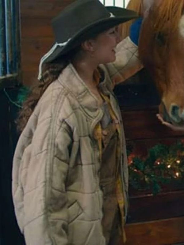 Christmas on the Ranch 2024 Saige Chaseley Beige Jacket