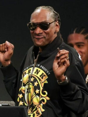ComplexCon 2024 Snoop Dogg Black Zipper Bomber Jacket