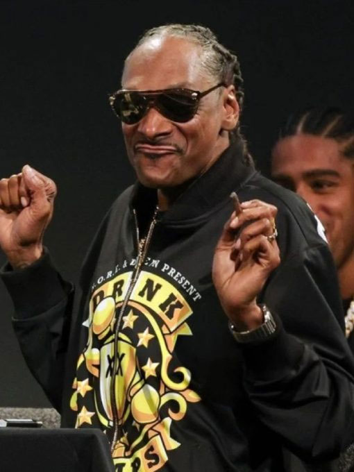 ComplexCon 2024 Snoop Dogg Black Zipper Bomber Jacket