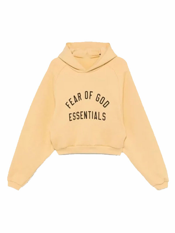 Cropped Essentials Oversized Pullover Hoodie