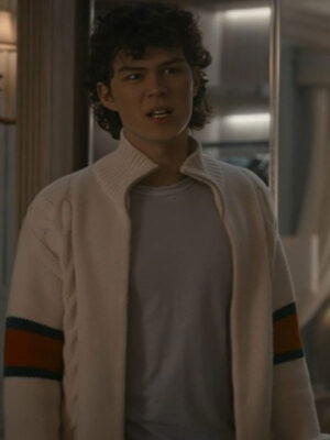 Cruel Intentions 2024 Zac Burgess Striped White Jacket