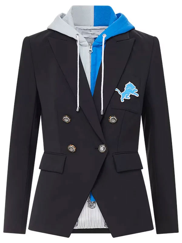 Detroit Lions Dickey Black Jacket