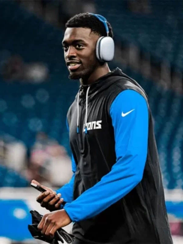 Detroit Lions Sideline Pre-Game Half-Zipper Hoodie Jacket