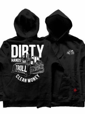 Dirty Hands Clean Money Black Pullover Hoodie