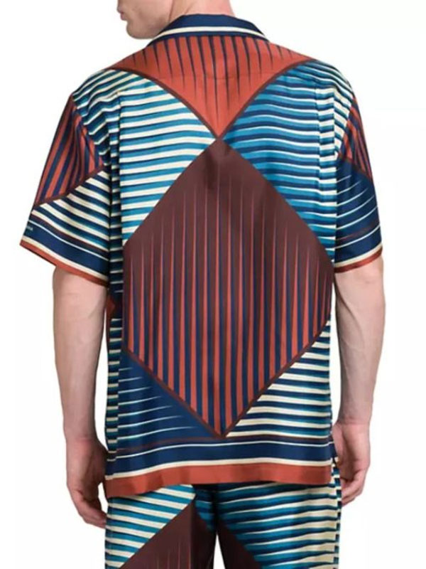Doctor Odyssey S01 Short Sleeves Striped Cotton T-Shirt