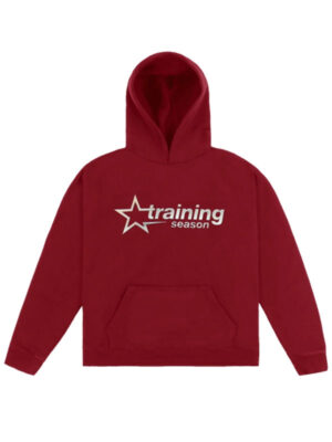 Dua Lipa Training Season Red Pullover Hoodie