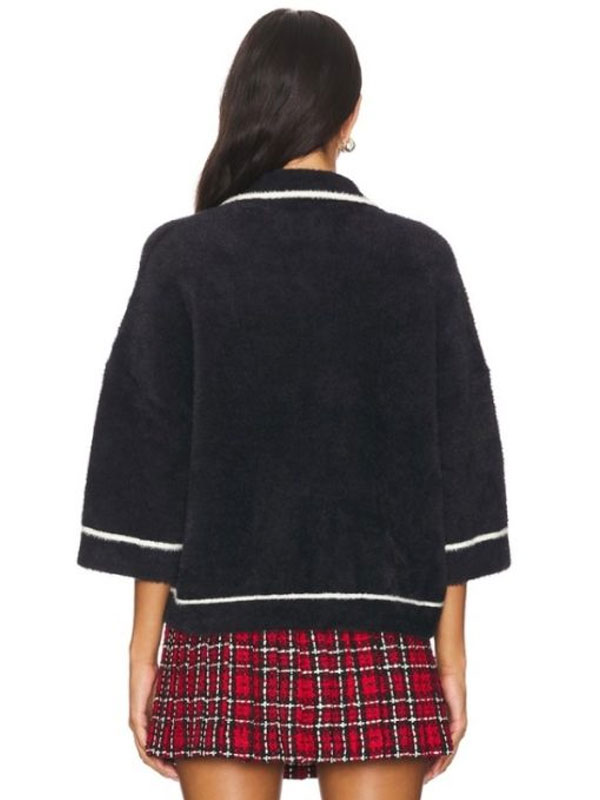 Elsbeth Micheal Ivan Carrier Cropped Black Wool Jacket