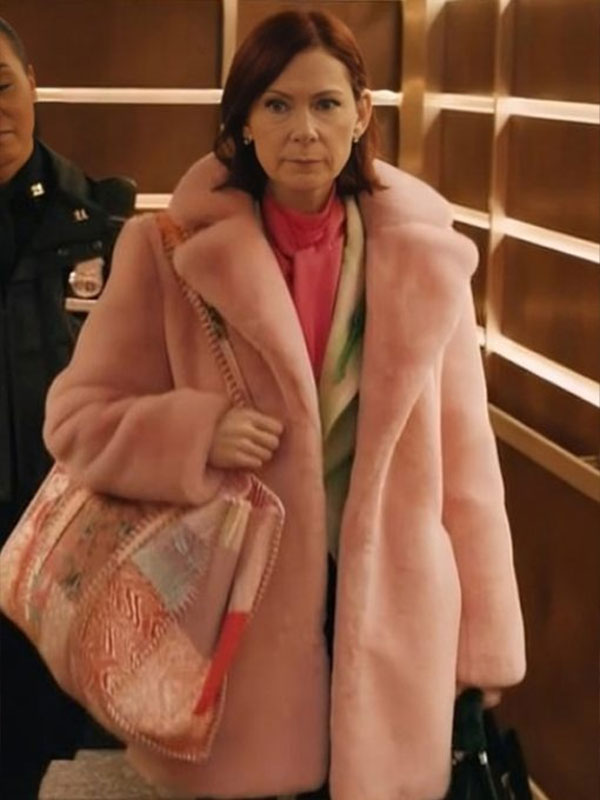 Elsbeth S02 Carrie Preston Fur Pink Coat