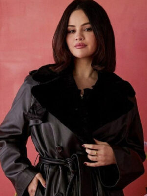 emilia-perez-2024-selena-gomez-black-leather-trench-coat-1