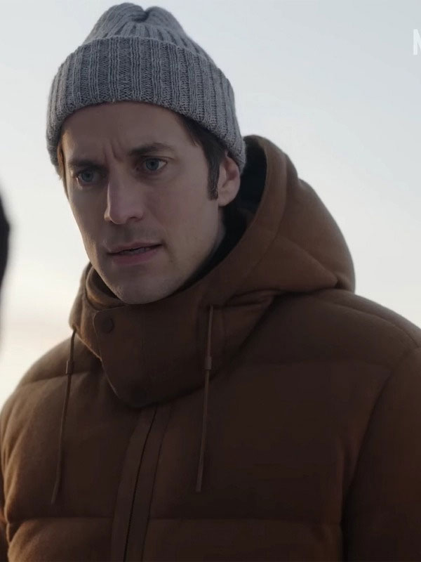 Emily in Paris S04 Gabriel Brown Puffer Hooded Jacket