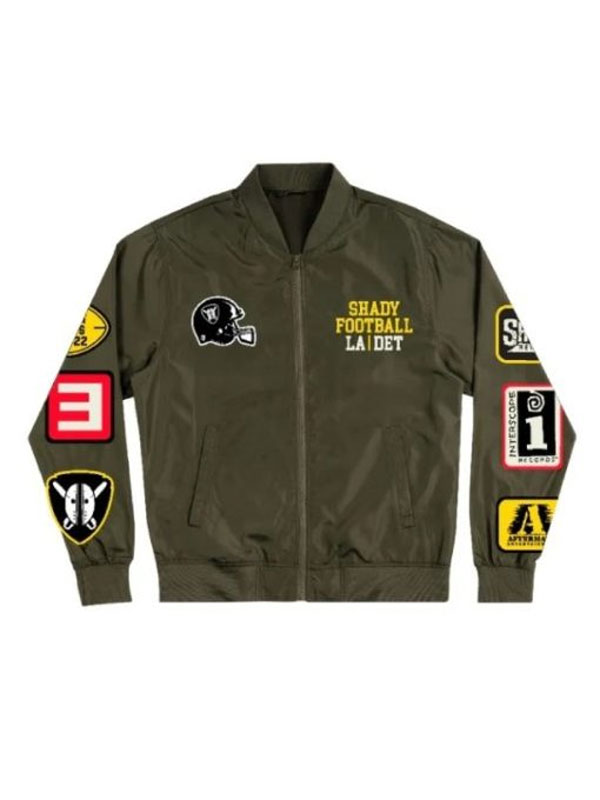Eminem Shady Football Lightweight Bomber Zipper Jacket