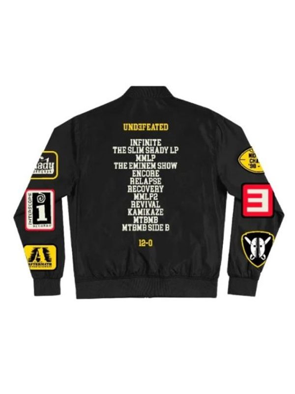 Eminem Shady Football Lightweight Bomber Zipper Jacket