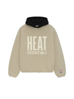 Essentials Heat Beige Fleece Hoodie