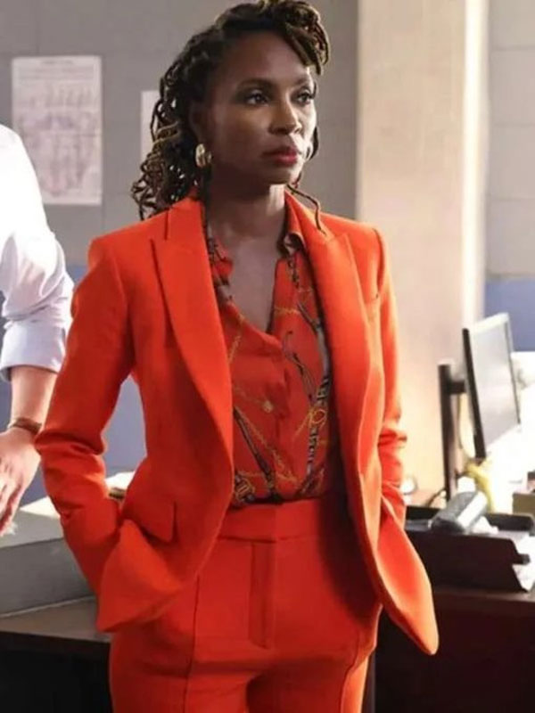 Found S02 Shanola Hampton Orange Blazer