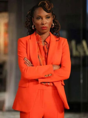 Found S02 Shanola Hampton Orange Blazer