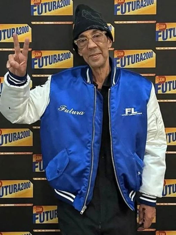 Futura Laboratories Brooklyn Satin Zipper Bomber Jacket
