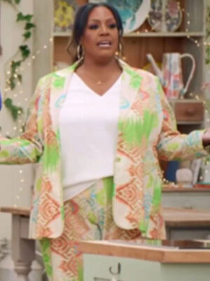 Great British Bake Off S15 Ashley Holt Printed Suiting Blazer