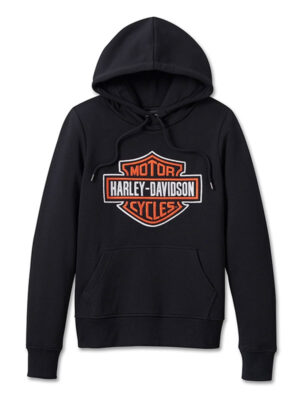 Harley Davidson Black Fleece Hoodie In Pullover