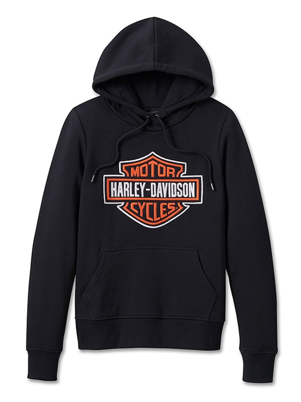Harley Davidson Black Fleece Hoodie In Pullover