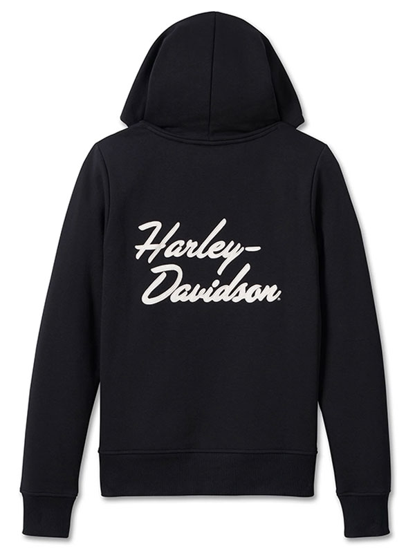Harley Davidson Black Fleece Hoodie In Pullover