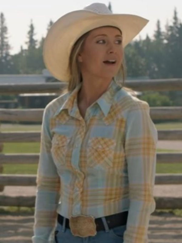 Heartland S18 Amber Marshall Check Cotton Plaid Shirt