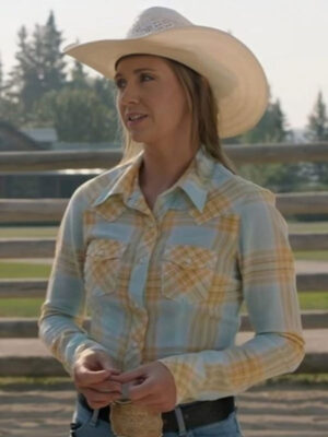 Heartland S18 Amber Marshall Check Cotton Plaid Shirt