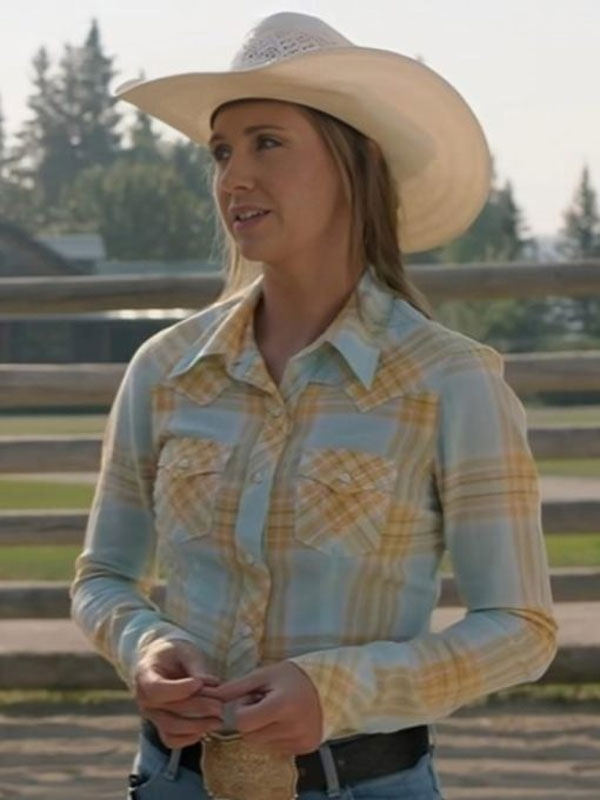 Heartland S18 Amber Marshall Check Cotton Plaid Shirt