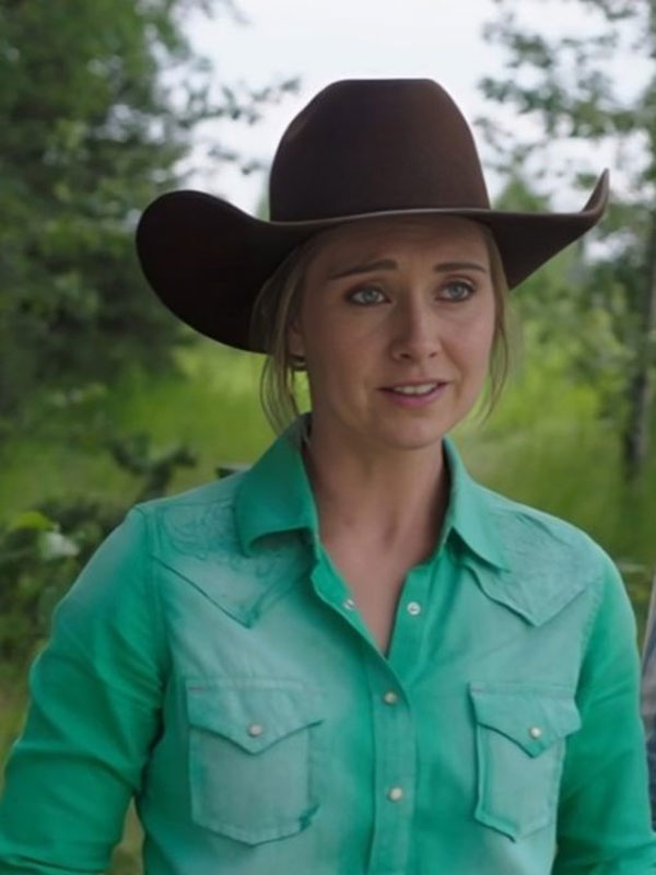 Heartland S18 Amber Marshall Green Cotton Shirt