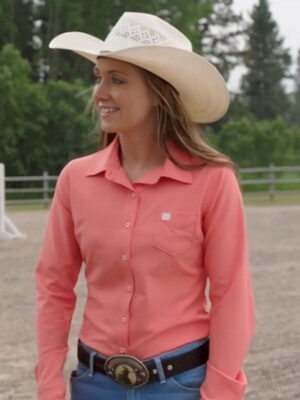 Heartland S18 Amber Marshall Pink Cotton Shirt