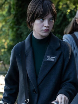Heretic 2024 Sophie Thatcher Black Wool Coat