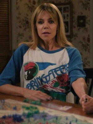 High Potential 2024 Kaitlin Olson Springsteen Blue Tee