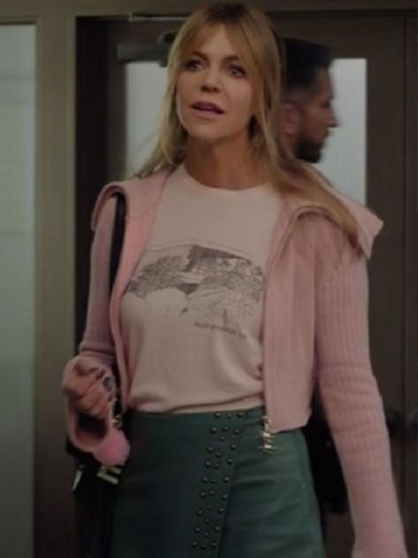 High Potential Kaitlin Olson Pink Cardigan