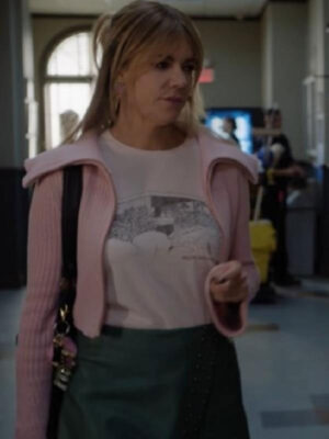 high-potential-kaitlin-olson-pink-cardigan-2