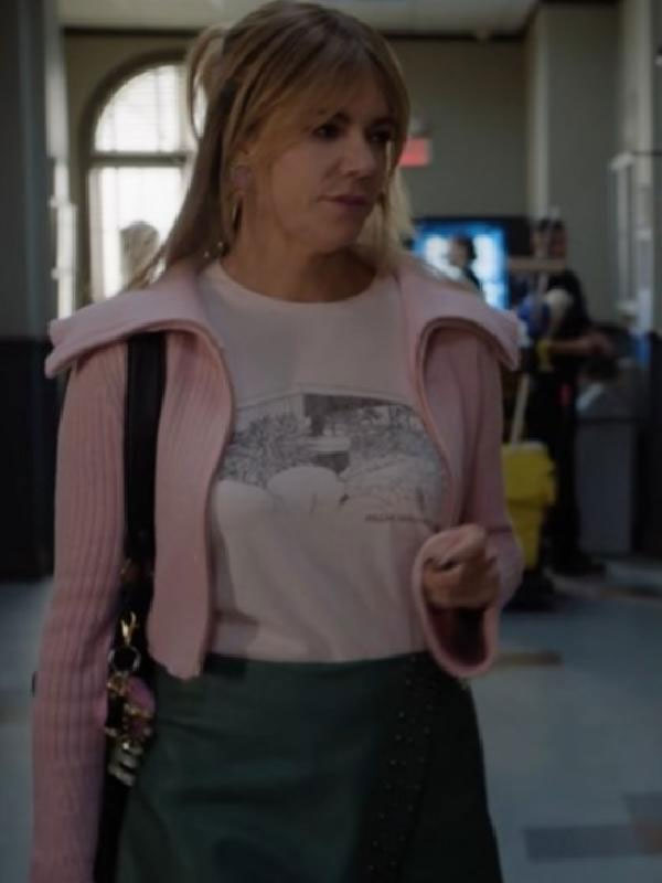 High Potential Kaitlin Olson Pink Cardigan