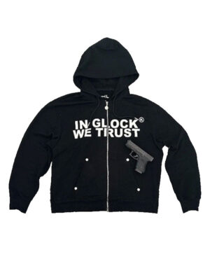 In Glock We Trust Black Fleece Zipper Hoodie
