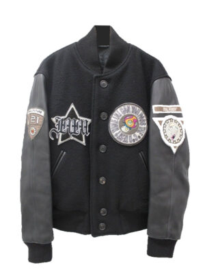 ISSEY MIYAKE × Murakami Takashi Black Varsity Jacket