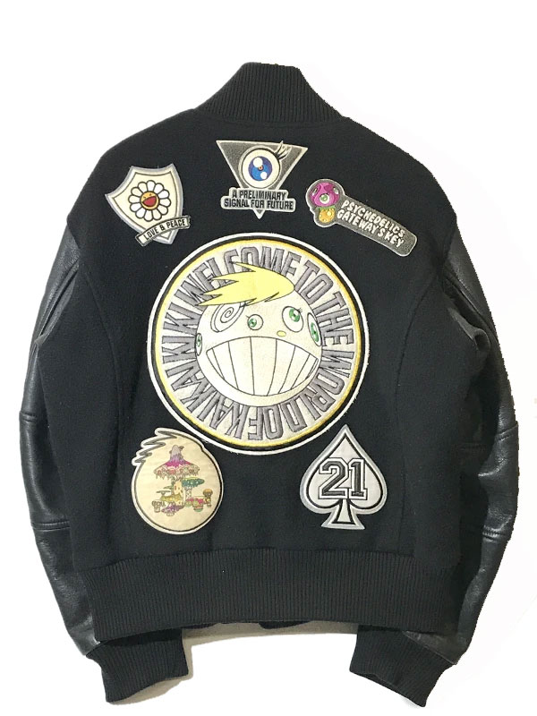 ISSEY MIYAKE × Murakami Takashi Black Varsity Jacket