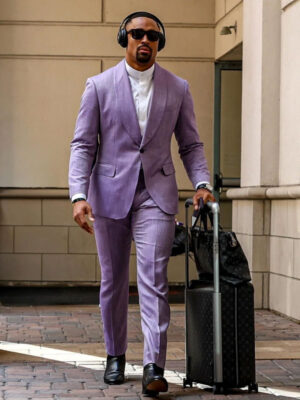 Jalen Hurts Suit In Purple