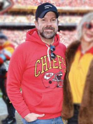 Jason Sudeikis Chiefs Red Fleece Hoodie