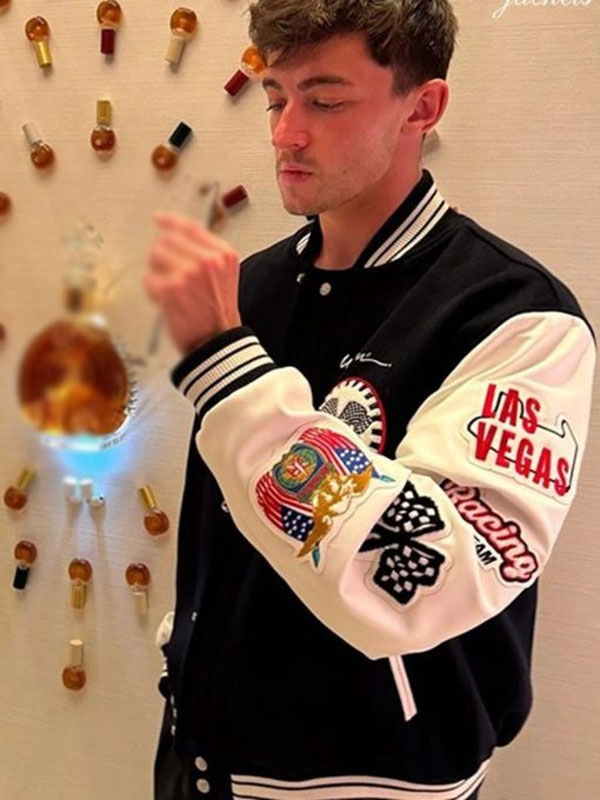 Jeff Hamilton Wynn Las Vegas GP Varsity Wool Jacket