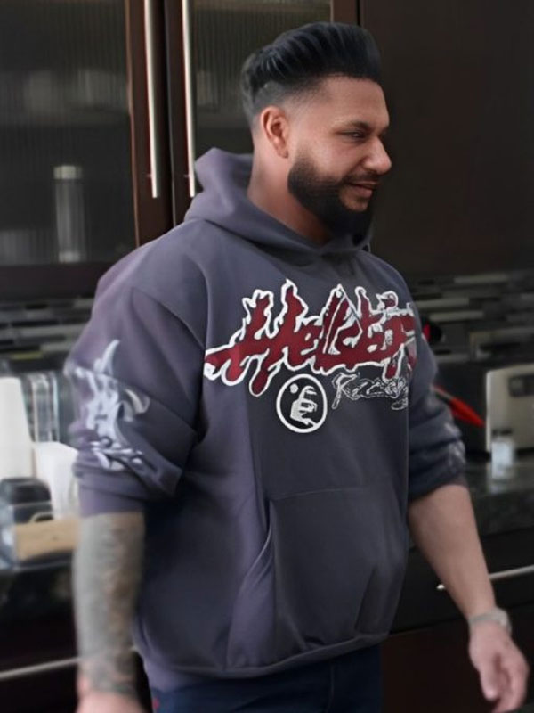 Jersey Shore Family Vacation S07 Pauly D Hellstar Grey Hoodie
