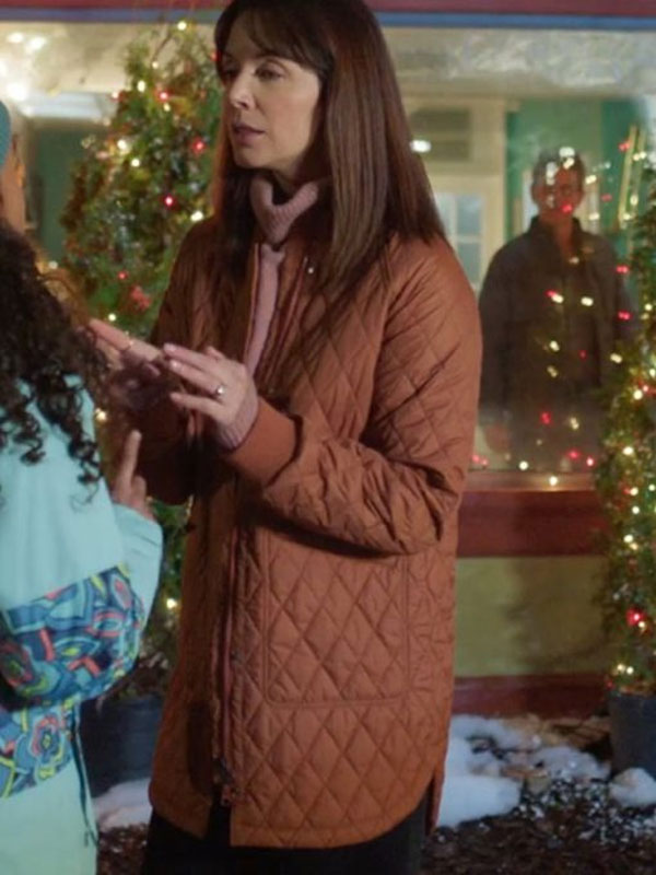 Jingle Bell Love 2024 Michelle Morgan Brown Zipper Jacket