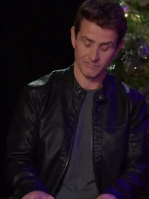 Jingle Bell Love Joey McIntyre Black Leather Jacket