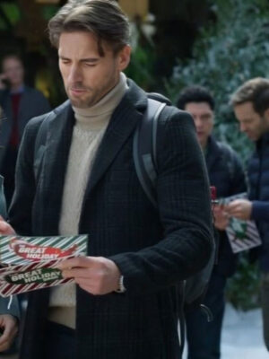Jingle Bell Run 2024 Andrew W. Walker Black Wool Coat