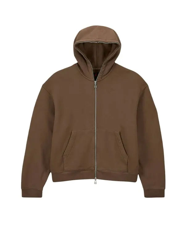 Jordan x Travis Scott Brown Zipper Hoodie