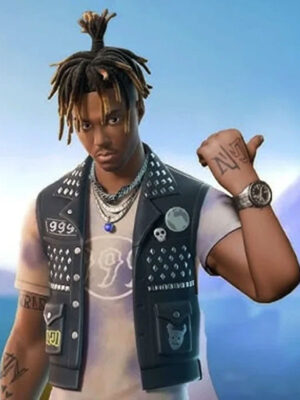 Juice WRLD Empty Out Your Pockets Black Leather Vest