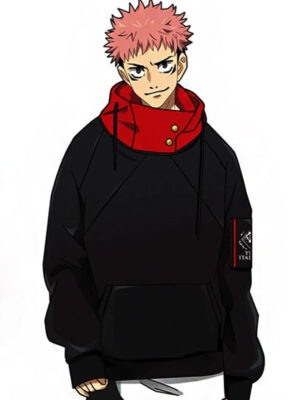 Jujutsu Kaisen Black Fleece Hoodie In Pullover