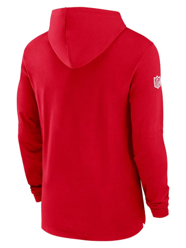Kansas City Chiefs Sideline Red Pullover Hoodie